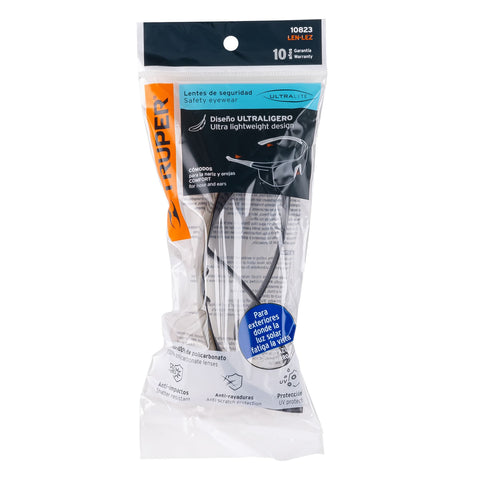 Lentes de seguridad espejo azul, Truper Ultralite | LEN-LEZ | 10823