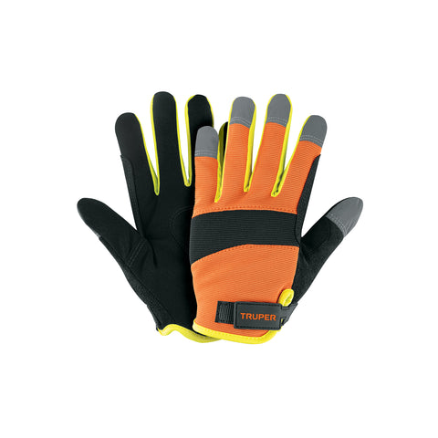 Guantes para mecánico, alta visibilidad, TRUPER | GU-625 | 10849