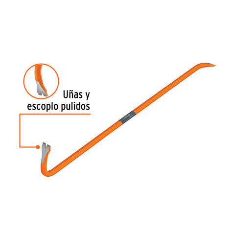 Barreta de uña de 1' x 120 cm, Truper | BU-120 | 10874