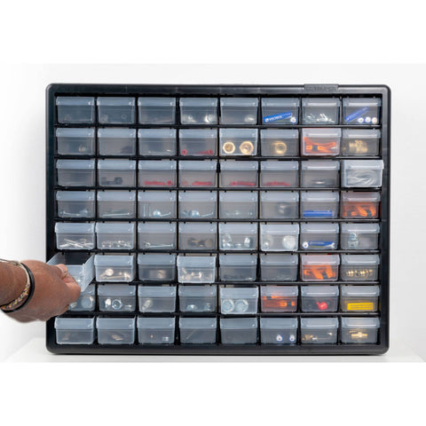 Organizador con 64 gavetas, Truper | ORG-64 | 10895