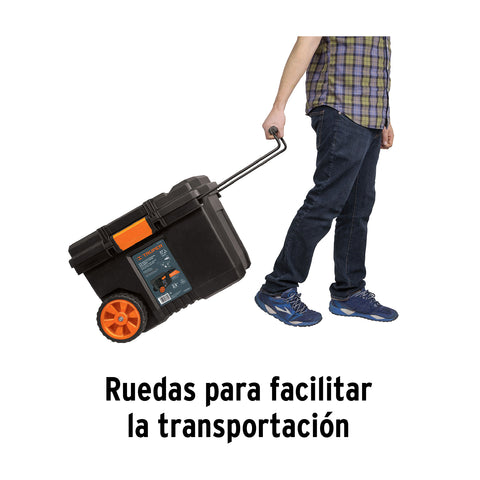 Caja para herramienta, 23'x17' c/ruedas, mango telescópico | CHP-23R | 10902