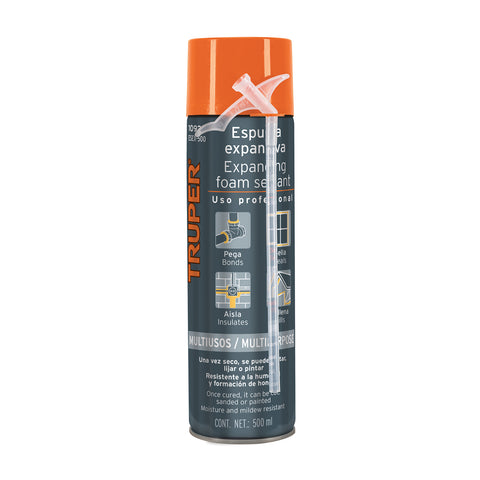 Espuma expansiva de poliuretano, 500 ml, TRUPER | ESEX-500 | 10920