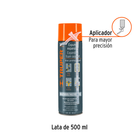 Espuma expansiva de poliuretano, 500 ml, TRUPER | ESEX-500 | 10920