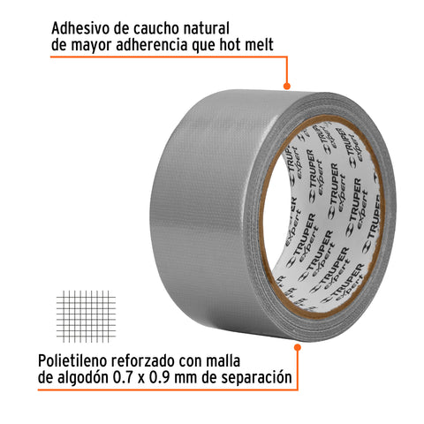 Cinta para ducto 10m x 48mm, espesor 0.27mm, Expert | CDU-10XX | 10932