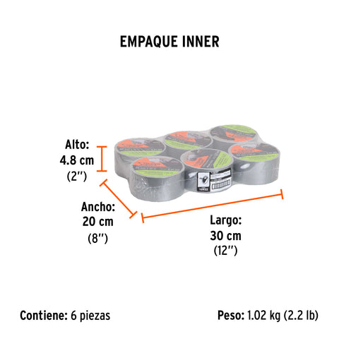 Cinta para ducto 10m x 48mm, espesor 0.27mm, Expert | CDU-10XX | 10932
