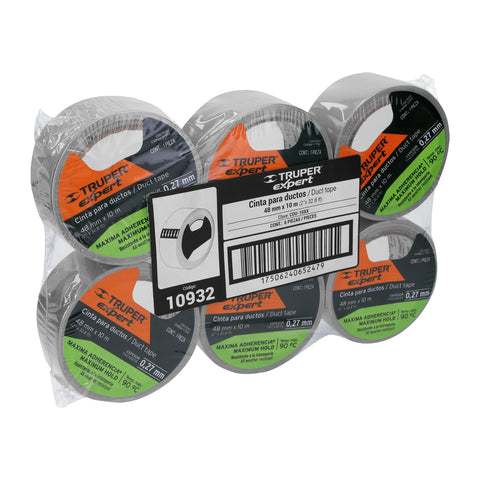 Cinta para ducto 10m x 48mm, espesor 0.27mm, Expert | CDU-10XX | 10932