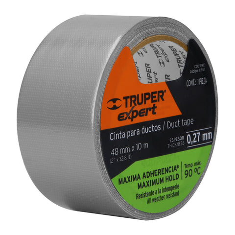 Cinta para ducto 10m x 48mm, espesor 0.27mm, Expert | CDU-10XX | 10932