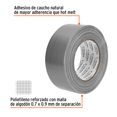 Cinta para ducto 30m x 48mm, espesor 0.27mm, Expert | CDU-30XX | 10933