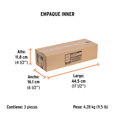 Triángulo de seguridad, 17', con estuche plástico, TRUPER | TRISE-435 | 10942