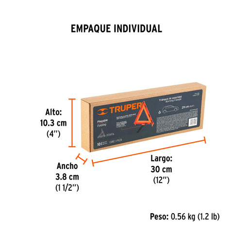 Triángulo de seguridad, 11', TRUPER | TRISE-290 | 10943