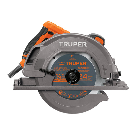 Sierra circular 7-1/4', 1750W, TRUPER PRO | SICI-7-1/4A3 | 11004