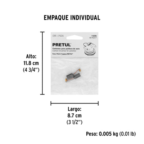 Bolsa con 2 carbones de repuesto para PULA-P, TRUPER | CB-PULA-P | 11078