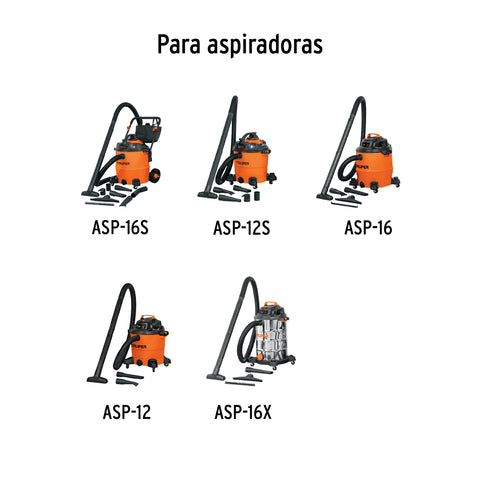 Filtro de papel para aspiradoras 12 y 16 gal, TRUPER | FILP-ASPI-G2 | 11101