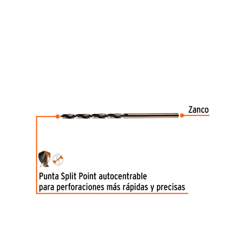 Broca HSS 7/64' Trugold para metal, Truper Expert | BAV-7/64 | 11116
