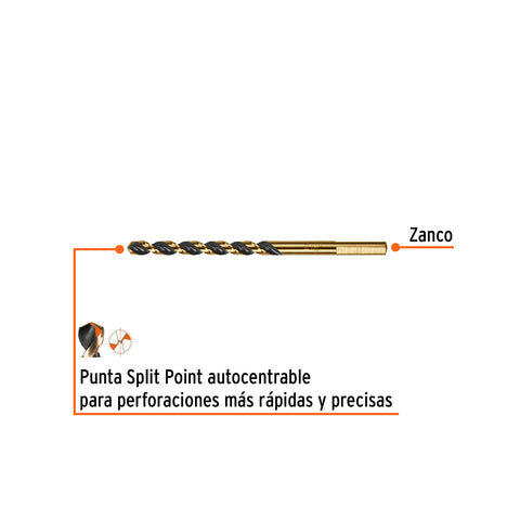 Broca HSS 13/64' Trugold para metal, Truper Expert | BAV-13/64 | 11128
