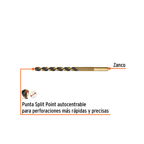 Broca HSS 15/64' Trugold para metal, Truper Expert | BAV-15/64 | 11132