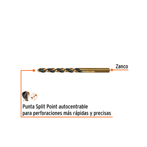 Broca HSS 17/64' Trugold para metal, Truper Expert | BAV-17/64 | 11136