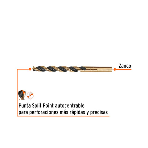 Broca HSS 5/16' Trugold para metal, Truper Expert | BAV-5/16 | 11142