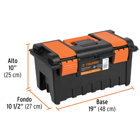 Caja para herramienta de 19' con compartimentos, TRUPER | CHA-19NC | 11143