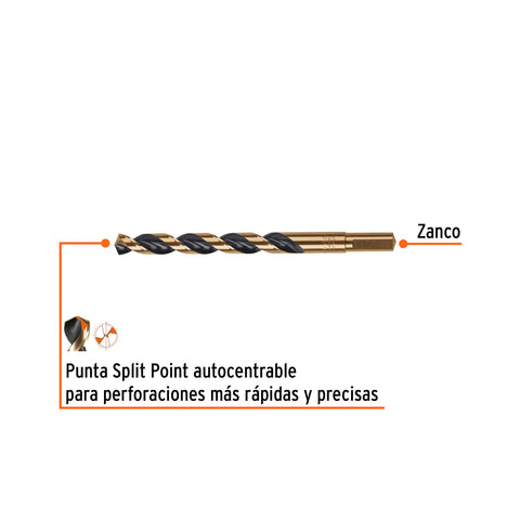 Broca HSS 27/64' Trugold para metal, Truper Expert | BAV-27/64 | 11156
