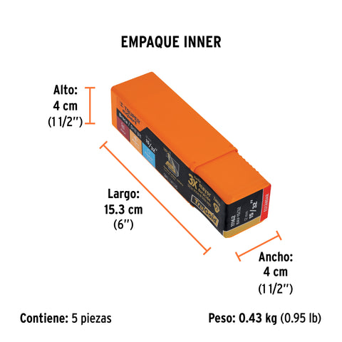 Broca HSS 15/32' Trugold para metal, Truper Expert | BAV-15/32 | 11162