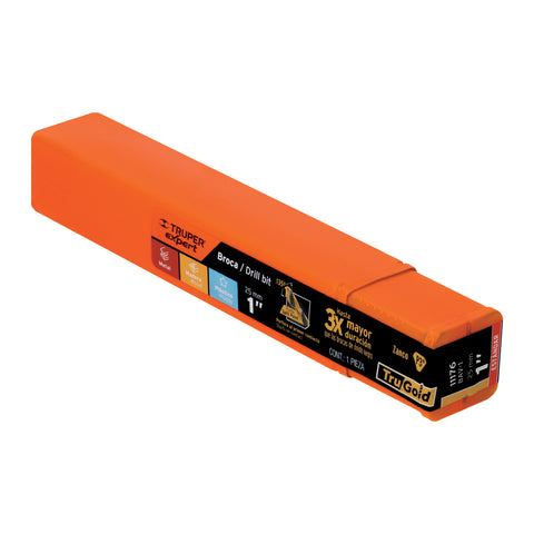Broca HSS 1' Trugold para metal, Truper Expert | BAV-1 | 11176