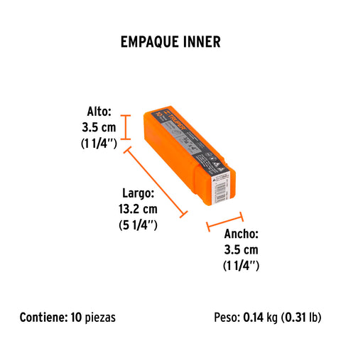 Broca para concreto de 3/16 x 4', Truper | BCT-3/16X4 | 11200