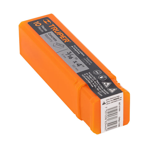 Broca para concreto de 3/16 x 4', Truper | BCT-3/16X4 | 11200