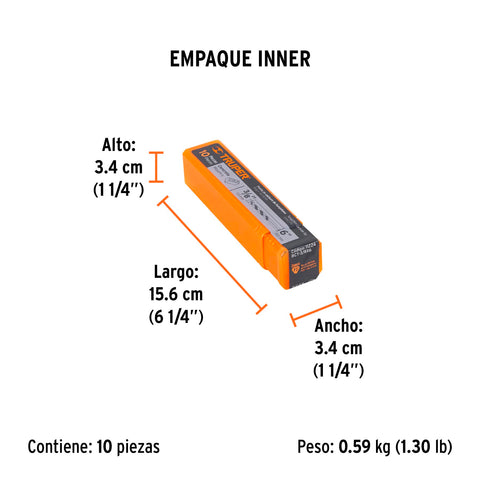 Broca para concreto de 3/8 x 6', Truper | BCT-3/8X6 | 11224