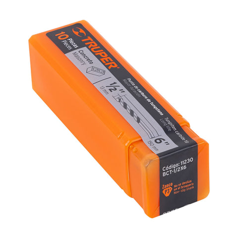 Broca para concreto de 1/2 x 6', Truper | BCT-1/2X6 | 11230