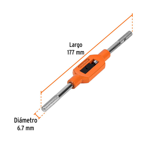 Maneral tipo garrote para machuelo 1/4', Truper | MAN-GA-1/4 | 11434