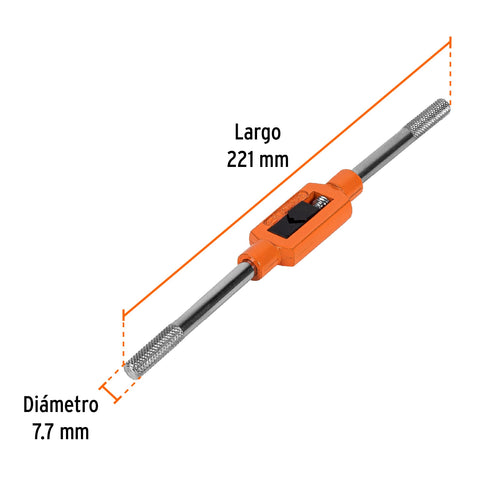 Maneral tipo garrote para machuelo 3/8', Truper | MAN-GA-3/8 | 11435