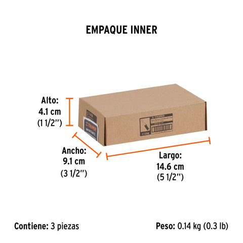 Broca para router, recta 2 filos, 1/2', Truper | BROU-R2-1/2 | 11456