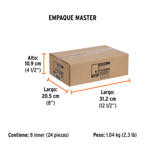 Broca para router, media caña, 3/8', Truper | BROU-MC3/8 | 11461