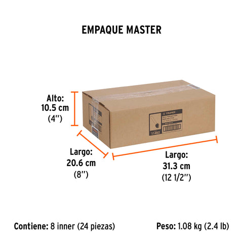 Broca para router, media caña, 1/2', Truper | BROU-MC1/2 | 11462