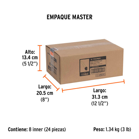 Broca para router, media caña, 3/4', Truper | BROU-MC3/4 | 11463