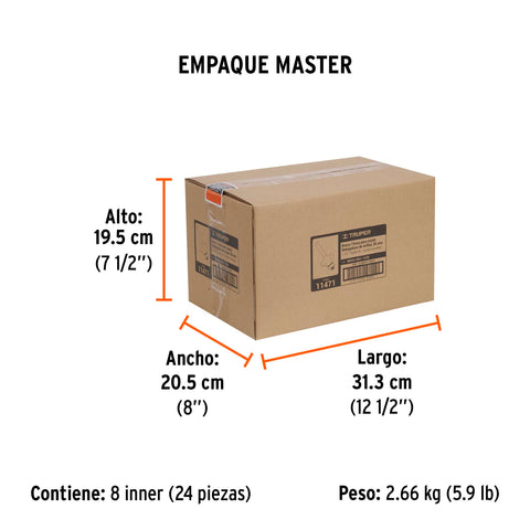Broca para router, redondeado, 1-1/2' con balero, Truper | BROU-RD1-1/2X | 11471