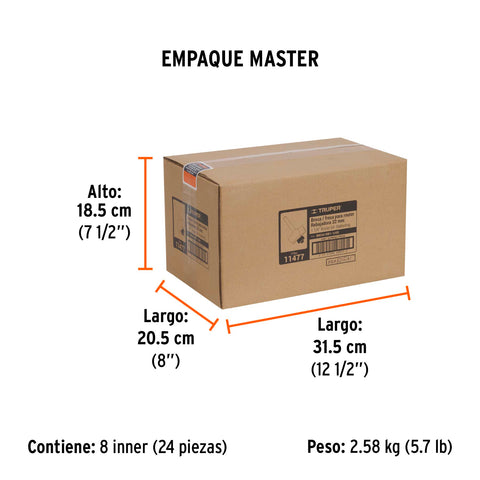 Broca para router, rebajado, 1-1/4' con balero, Truper | BROU-RB1-1/4X | 11477