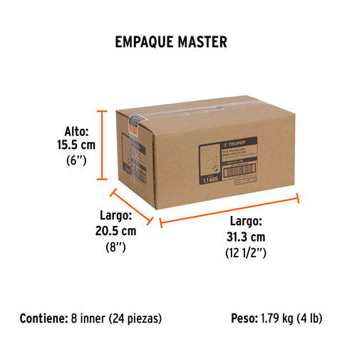 Broca para router, moldura clásica, 1-1/8' con balero,Truper | BROU-M1-1/8X | 11486