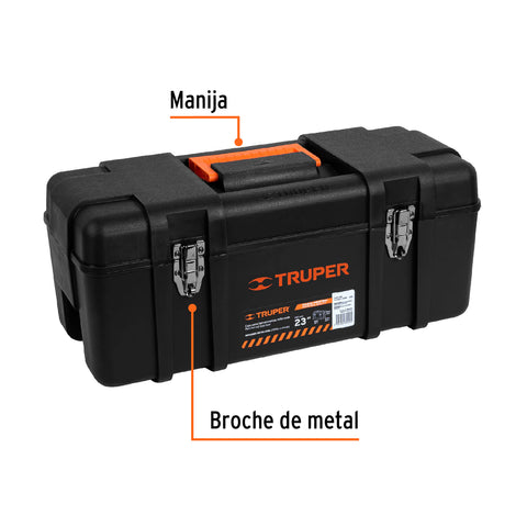 Caja para herramienta 23' industrial, broches metálicos | CHP-23X | 11506
