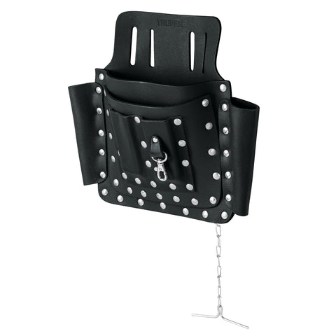Porta herramientas de cuero con 8 compartimentos, Truper | POHE-8CU | 11511