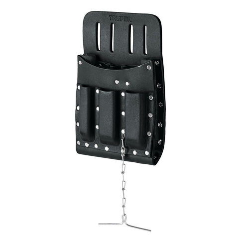 Porta herramientas de cuero con 11 compartimentos, Truper | POHE-11CU | 11514