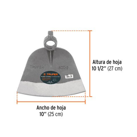Azadón Córdoba No. 2 de 2.2 lb, sin mango, TRUPER | ACO-2 | 11530