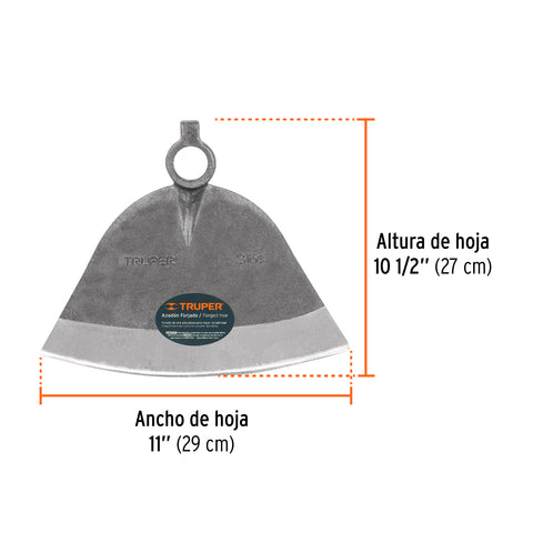 Azadón Córdoba No. 3 de 2.8 lb, sin mango, TRUPER | ACO-3 | 11531