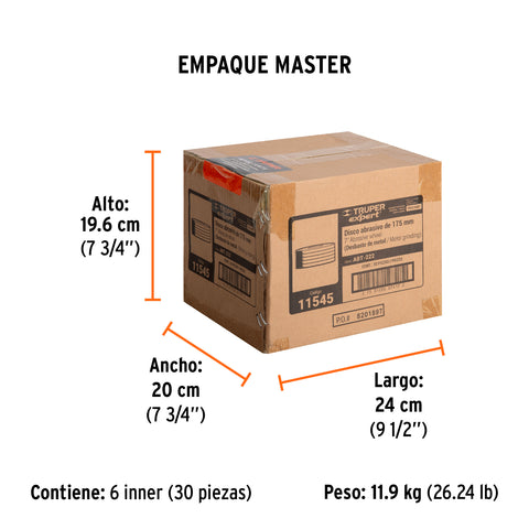 Disco Tipo 27 de 7' x 6.4 mm desbaste de metal, Expert | ABT-222 | 11545