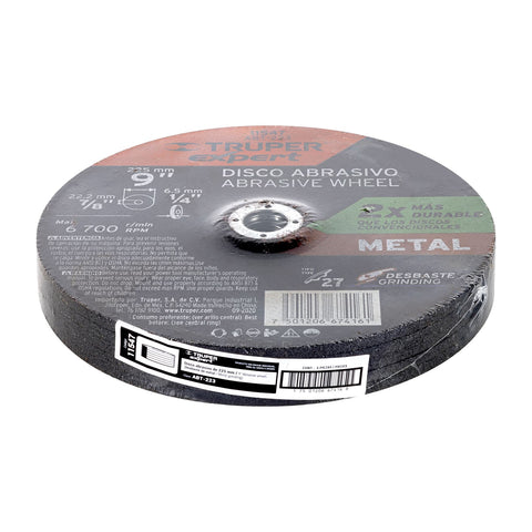 Disco Tipo 27 de 9' x 6.4 mm desbaste de metal, Expert | ABT-223 | 11547
