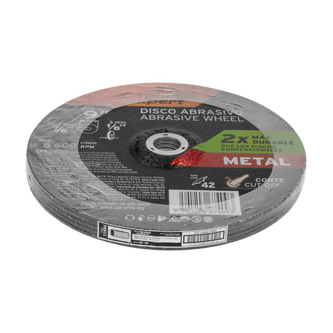 Disco Tipo 42 de 9' x 3.2 mm corte metal, Truper Expert | ABT-782 | 11554