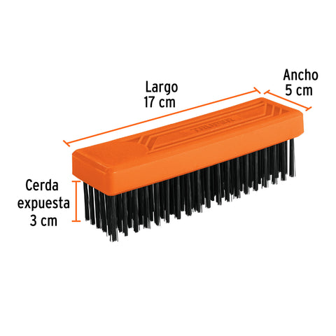 Cepillo rectangular de alambre 114 pinceles,sin mango,Truper | CEA-36 | 11556