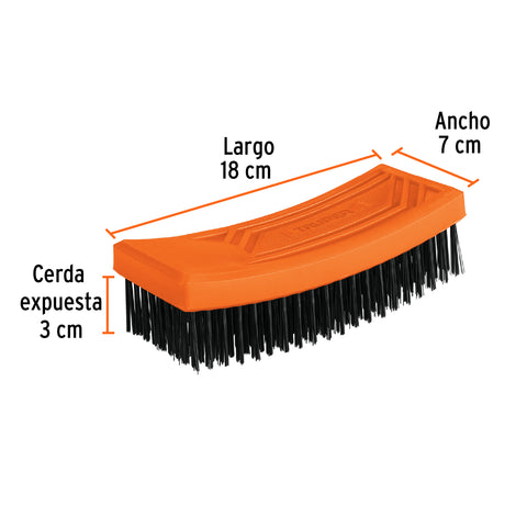 Cepillo rectangular de alambre 180 pinceles,sin mango,Truper | CEA-72 | 11562