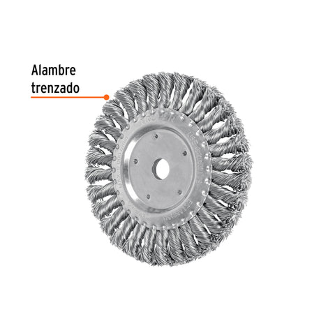 Carda trenzado grueso 6' x 5/8' para esmeril, Truper | CATR-6G | 11599